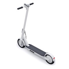 electric folding scooter for leisure and city trips 3D illustration