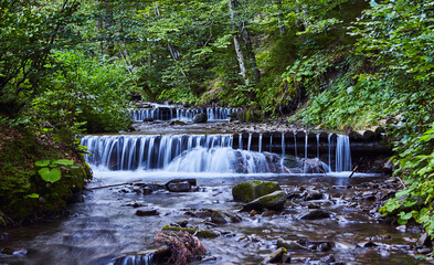 Waterfall Shipot (Shipit) - one of the most beautiful and the most full-flowing waterfalls of Transcarpathia