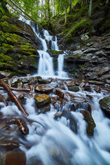 Waterfall Shipot (Shipit) - one of the most beautiful and the most full-flowing waterfalls of Transcarpathia