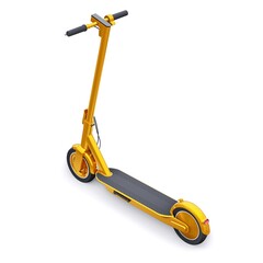 electric folding scooter for leisure and city trips 3D illustration