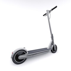electric folding scooter for leisure and city trips 3D illustration