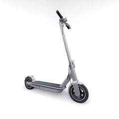 electric folding scooter for leisure and city trips 3D illustration