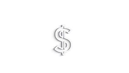 Money, finance, payments. Finance 3D shadow icon design. outline web icon. Motion graphics.