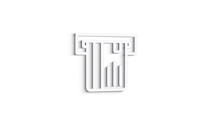 Money, finance, payments. Finance 3D shadow icon design. outline web icon. Motion graphics.