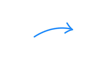 Hand draw Icon arrows for text Animation on empty background. Motion graphics.