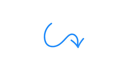 Fototapeta na wymiar Hand draw Icon arrows for text Animation on empty background. Motion graphics.