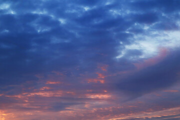 Naklejka na ściany i meble Sunset and Clouds