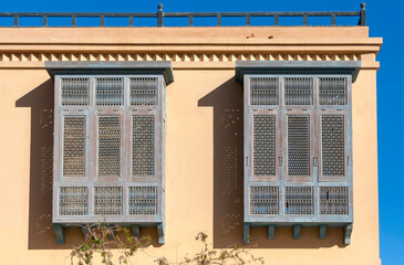 Erkerfenster, Holzerker, El Gouna, Ägypten