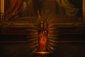  Interior of Dominican Church. Church of St. Maria Rotunda, early Baroque style