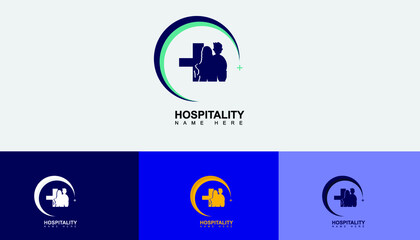 modern vector hospiltal healty logo design for brand and hospital