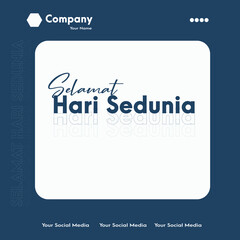 Simple poster template design with vector format