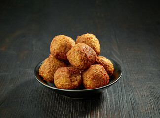 bowl of fried falafel balls