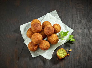 fried falafel balls