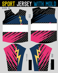 male jersey,fashion vector illustration with mold 62320