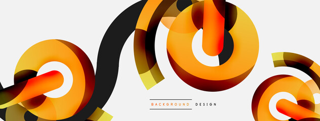 Circle abstract background. Vector illustration for wallpaper banner background card or landing page