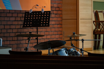 교회 예배당 드럼