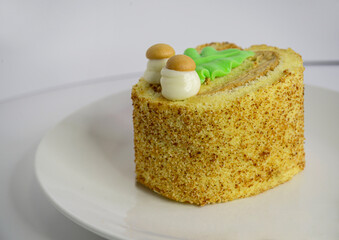 Stump cake Swiss roll