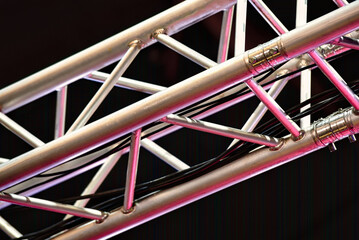 An aluminum light truss.