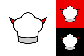 Illustration Vector Graphic of Devil Chef Logo. Perfect to use for Food Company
