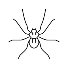 butterfly insect line icon vector illustration