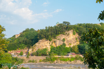 view of the rock in kutaisi city