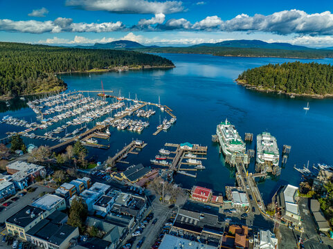 Aerial Friday Harbor