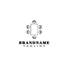 floor plan element logo flat icon design template black isolated vector illustration