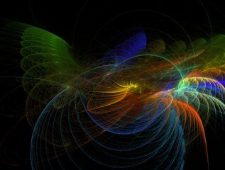 Imaginatory fractal abstract background Image