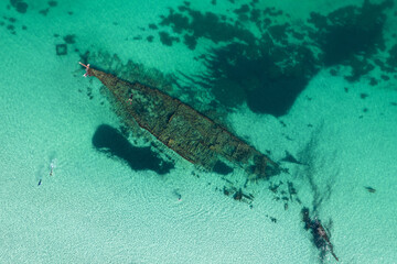 A snorkeller approached  the Omeo Wreck near Port Coogee Marina, Western Australia