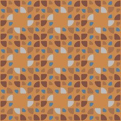 Rounded abstract seamless pattern - accent for any surfaces.
