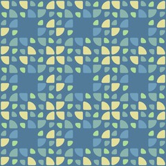 Rounded abstract seamless pattern - accent for any surfaces.