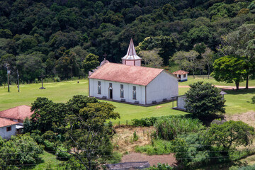 Fototapeta premium Cunha, church in the village