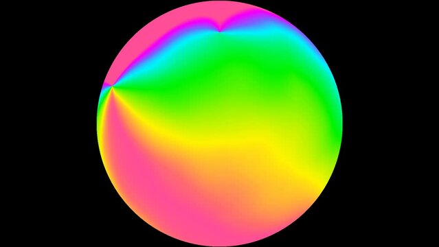 虹色の球体
