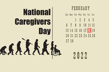 Calendar page National Caregivers Day