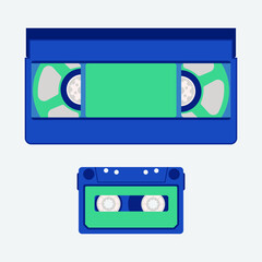 VHS Video Cassettes and Audio Tapes