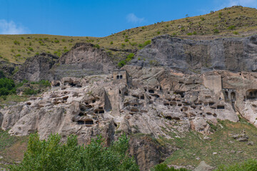 picturesque landscape in georgia near the city of uplistsikhe