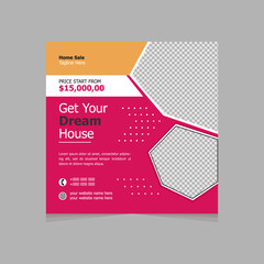 Set of social media post template and marketing webinar other seminers,online courses and classes,suitable modern banner and real estate square banner design template etc.