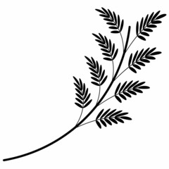 twigs silhouette pictogram icon design