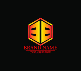 BB,bb creative polygon two letter logo design victor, letter logo