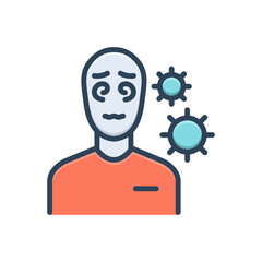 Color illustration icon for Symptoms