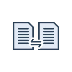 Color illustration icon for Diffs