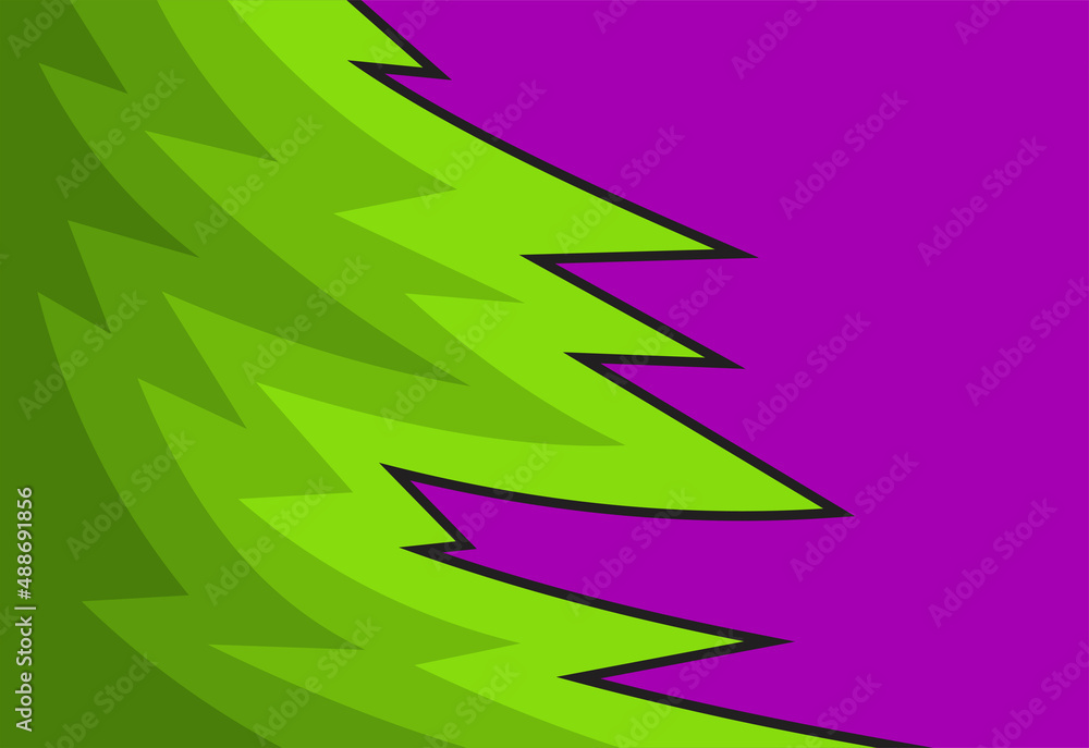 Poster simple background with gradient color zigzag pattern and some copy space area