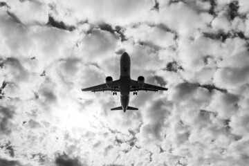 aircraft on the landing from the black sea side. Gelendzhik