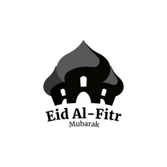 Eid al-fitr mubarak title text.