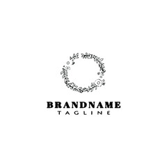 frame logo cartoon icon design template black isolated vector