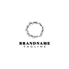 frame logo cartoon icon design template black isolated vector