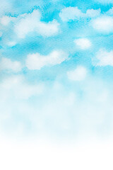 青空の水彩画