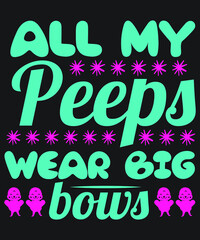 Easter Bunny T-shirt Design vector