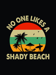 Vintage Summer Vacation T shirt design 