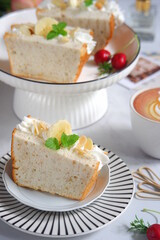 slice of cake in a plate